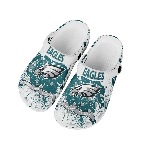 Men's Philadelphia Eagles Bayaband Clog Shoes 002 Men's Philadelphia Eagles Bayaband Clog Shoes 002